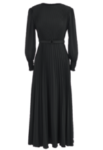 Pleated dress black
