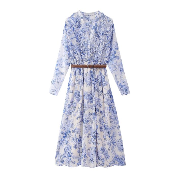 Light blue floral dress - Image 1