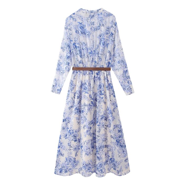 Light blue floral dress - Image 4