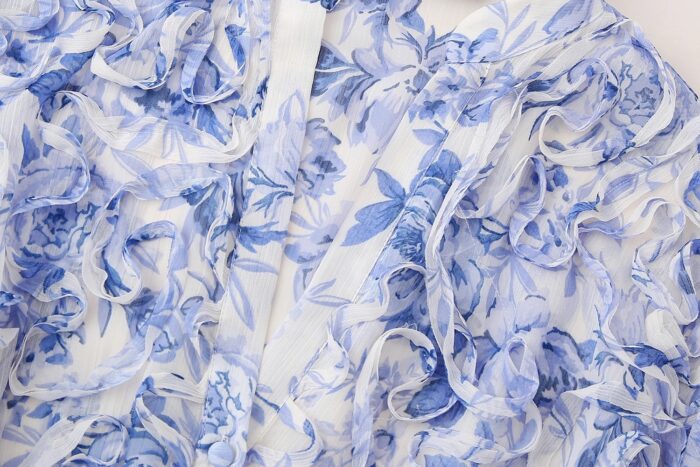 Light blue floral dress - Image 3
