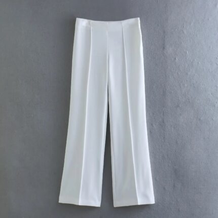 White retro pants