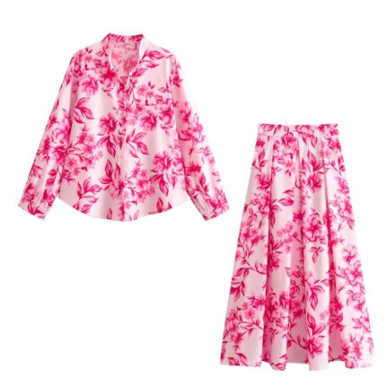 Floral skirt set