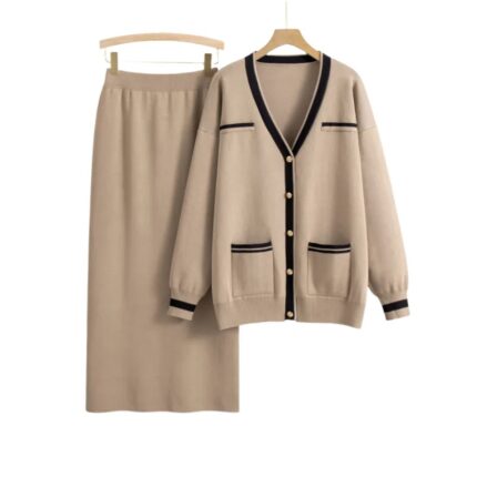 Khakhi skirt set