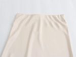 Beige satin skirt - Image 2