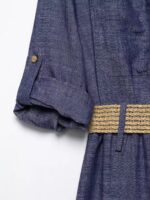 Blue retro dress - Image 3