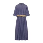 Blue retro dress - Image 2