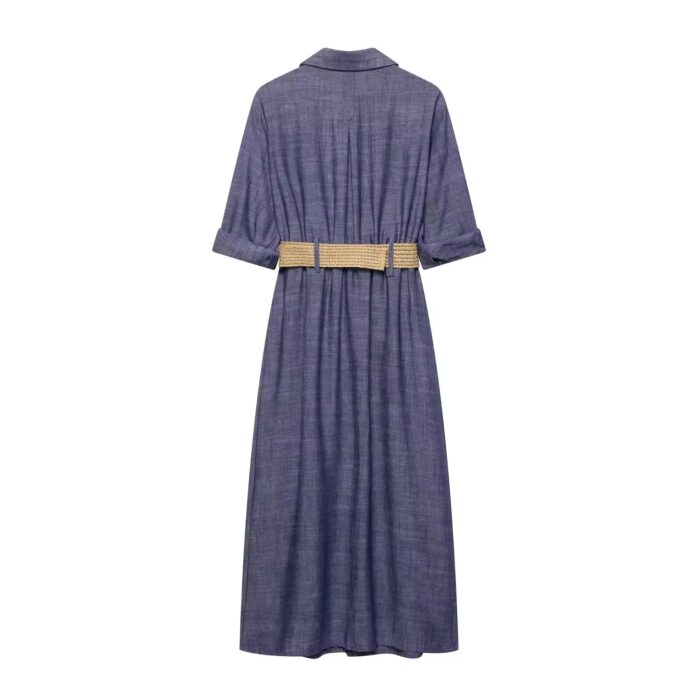 Blue retro dress - Image 2