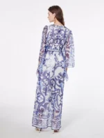 Blue chiffon dress - Image 3