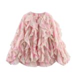 Baby pink ruffle shirt