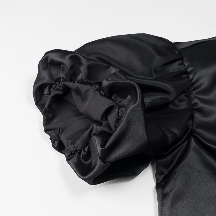 Black puff sleeves blouse - Image 3