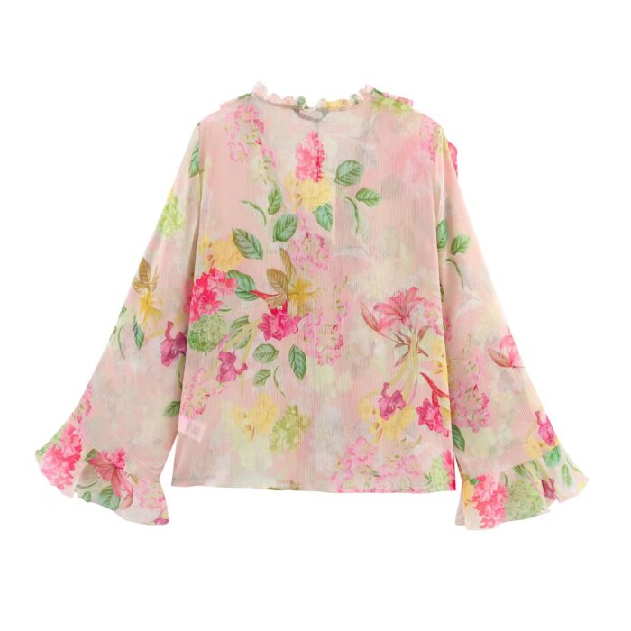 Pink ruffle shirt - Image 2