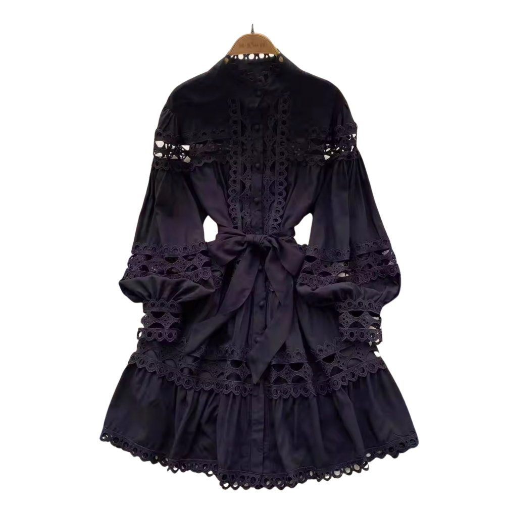 Untitled design Black midi dress - Image 1