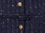 Blue sequins tweed jacket - Image 3