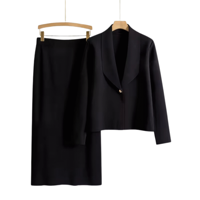 Black Luxe Skirt Set - Image 1