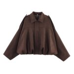 Brown bomber jacket
