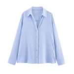 Blue stripe khadar shirt