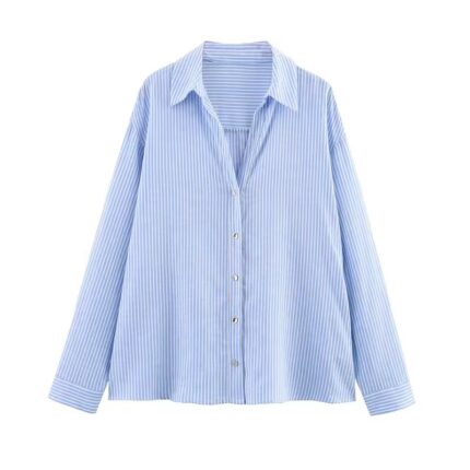 Blue stripe khadar shirt