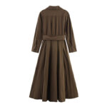 Brown belted dress - Image 2