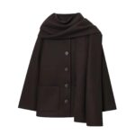 Chocolate brown dape coat