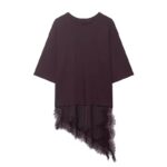 Brown lace top