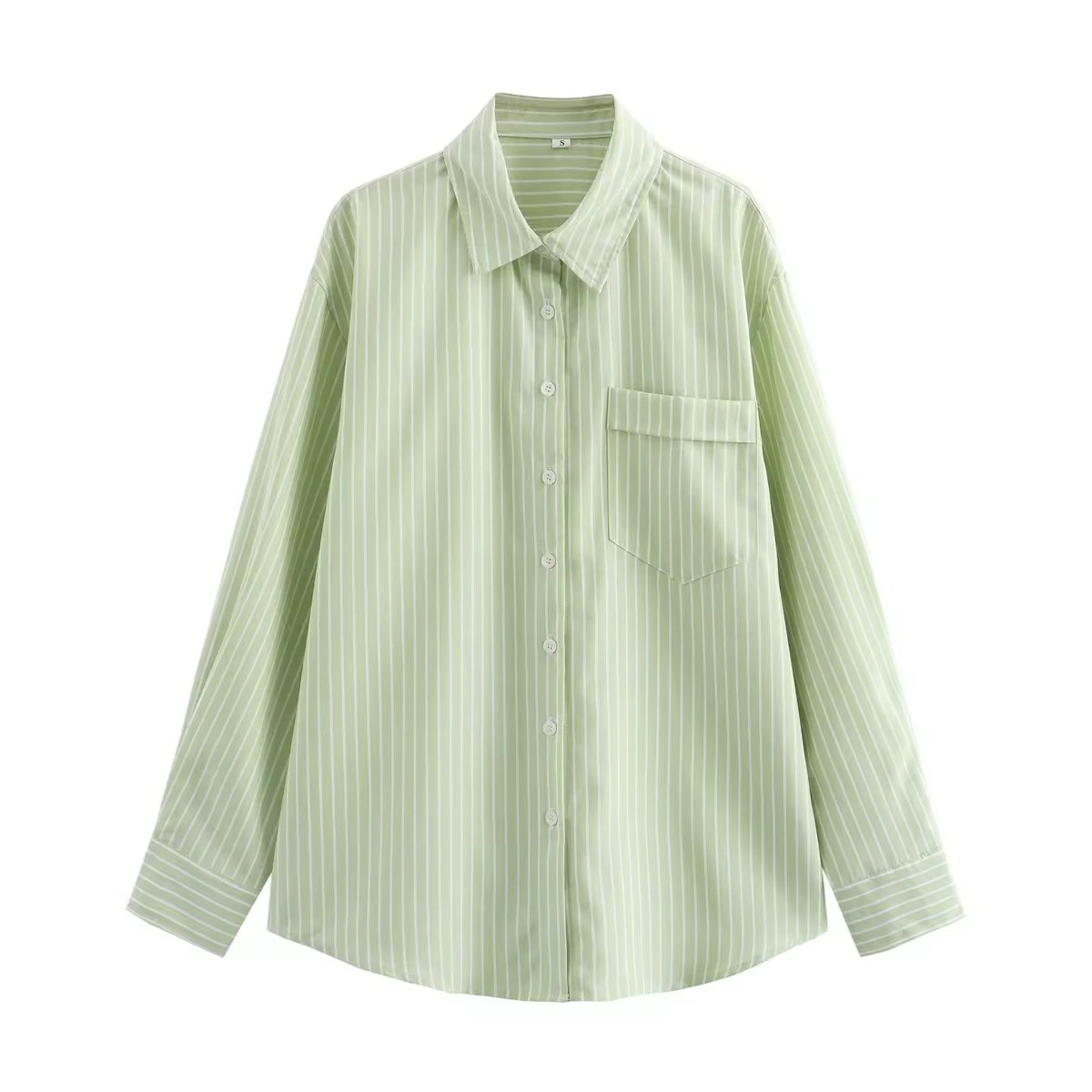 IMG_4781 Matcha stripe basic shirt - Image 1