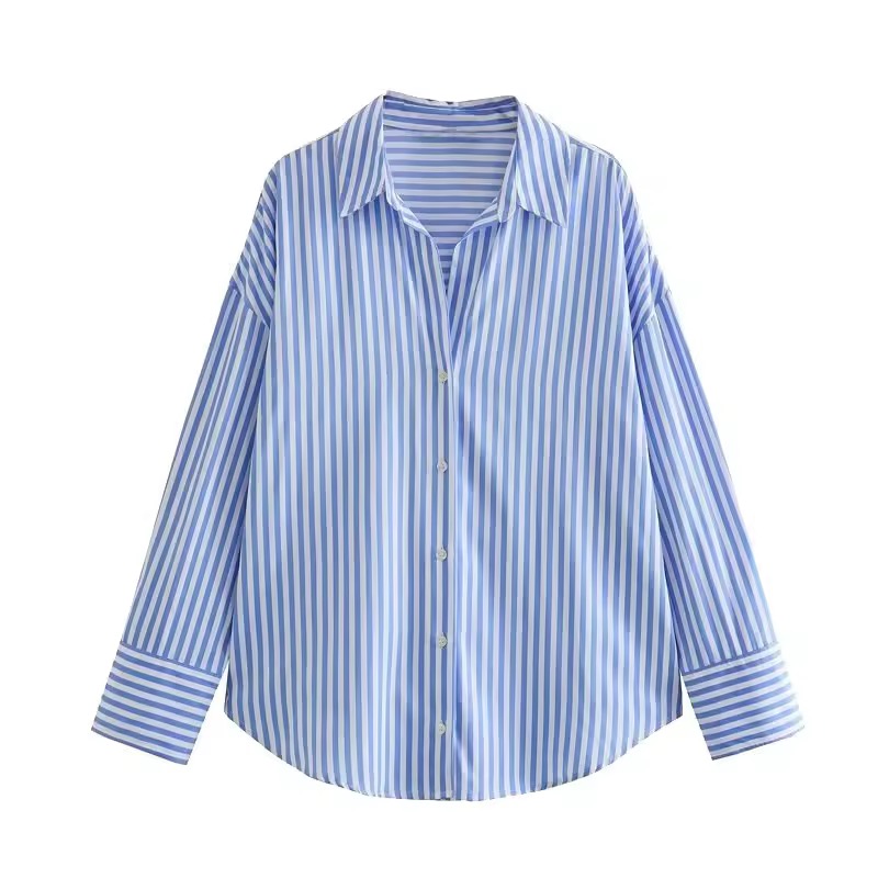 IMG_4789 Blue stripe Basic shirt - Image 1
