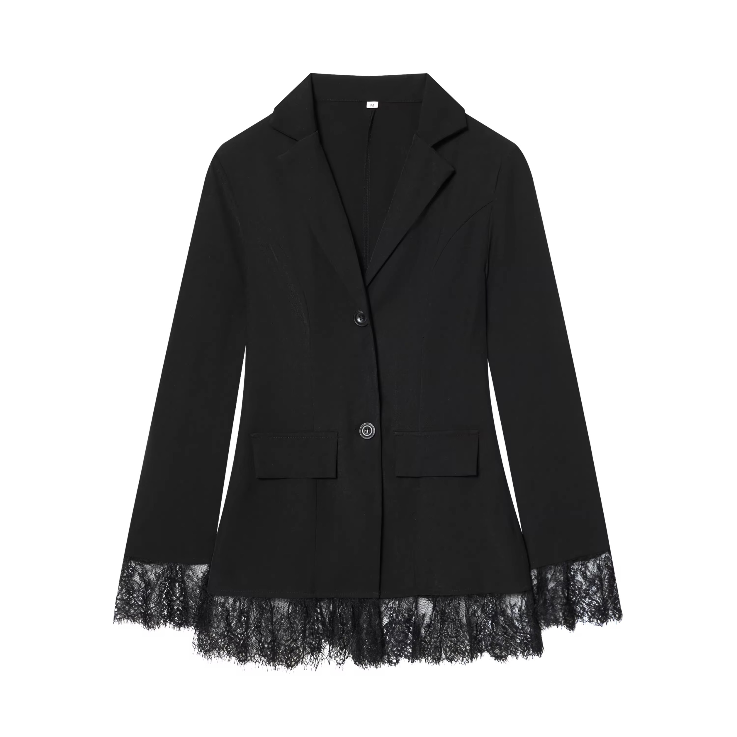IMG_4796 Black lace coat - Image 1